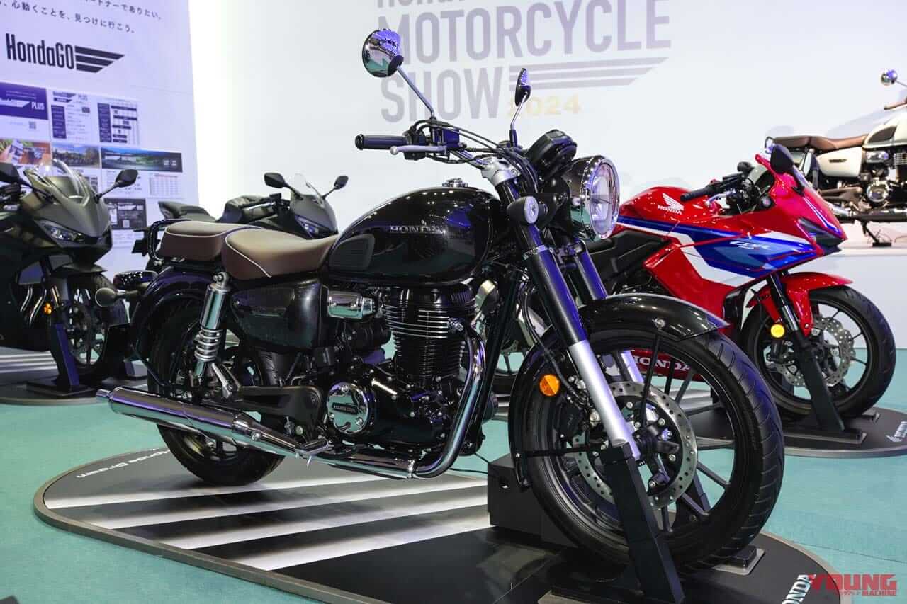ホンダ|GB350C|2024年モデル|ホンダ「GB350C」見参!! クラシカルな外観でマフラーやシートの造りも異なる【大阪モーターサイクルショー】