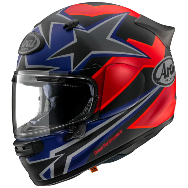 アライヘルメット|アストロGX スター&ストライプ|幸運を招く星と自由な道をモチーフに! アライ「アストロGX スター&ストライプ」3月18日発売