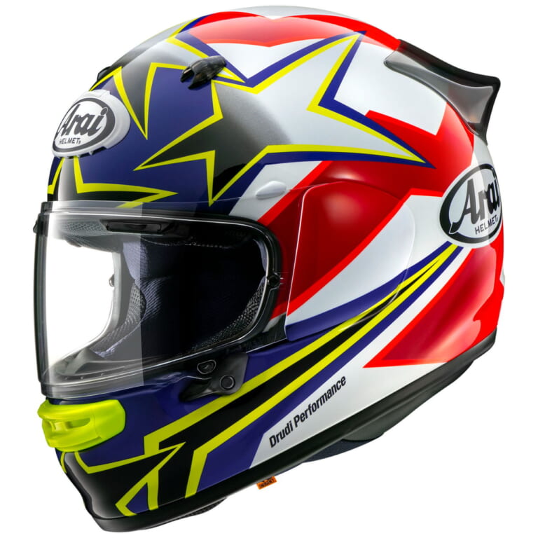 アライヘルメット|アストロGX スター&ストライプ|幸運を招く星と自由な道をモチーフに! アライ「アストロGX スター&ストライプ」3月18日発売