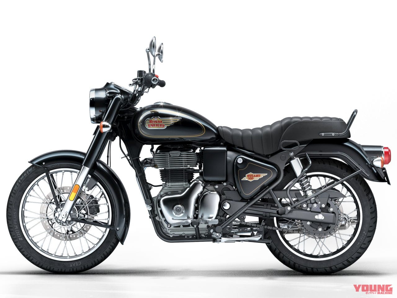 写真] royal-enfield_bullet-350_2024 │ ロイヤルエンフィールドが新型車「ブリット350」を発売！  69万4100円から│WEBヤングマシン｜新車バイクニュース