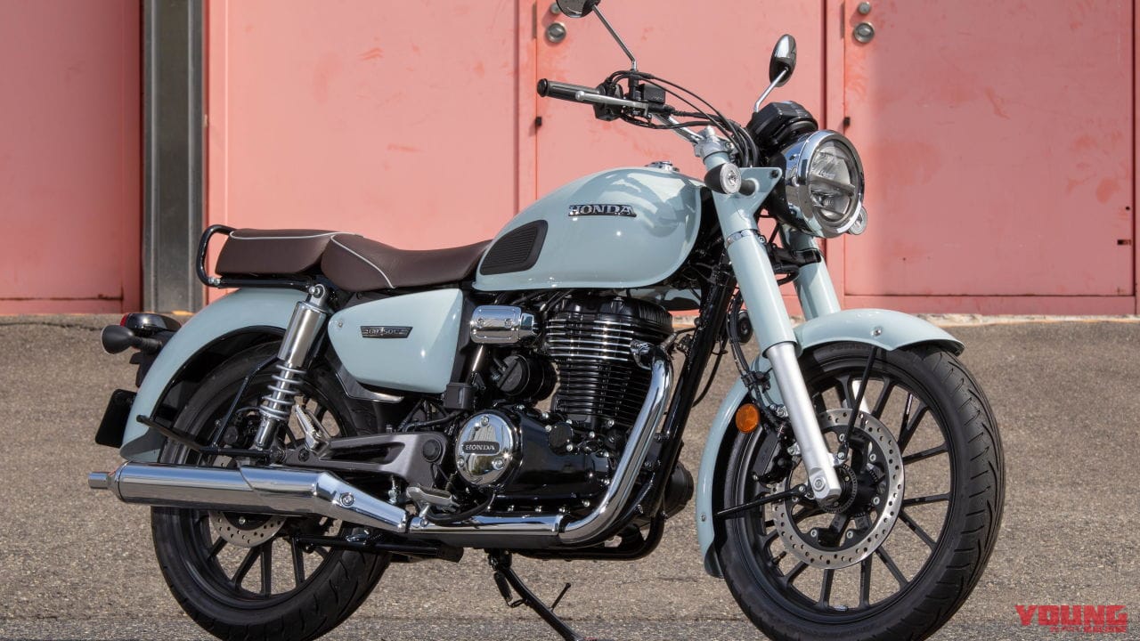 ホンダ「GB350C」見参!! クラシカルな外観でマフラーやシートの造りも異なる【大阪モーターサイクルショー】