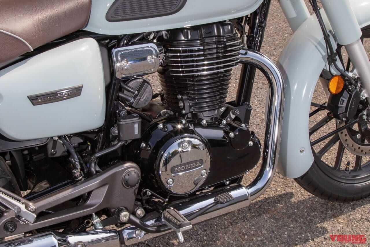 ホンダ|GB350C|2024年モデル|ホンダ「GB350C」見参!! クラシカルな外観でマフラーやシートの造りも異なる【大阪モーターサイクルショー】