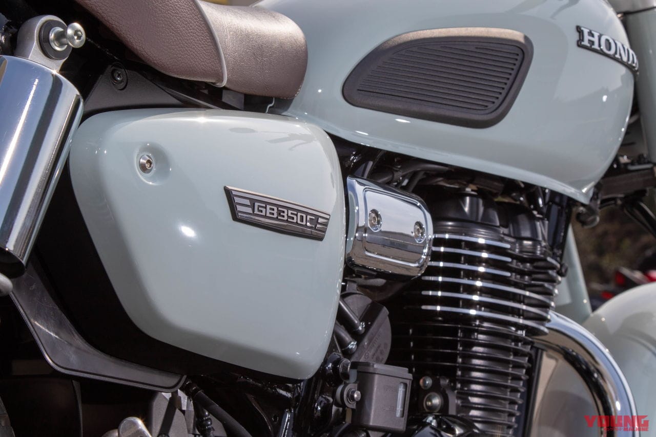 ホンダ|GB350C|2024年モデル|ホンダ「GB350C」見参!! クラシカルな外観でマフラーやシートの造りも異なる【大阪モーターサイクルショー】