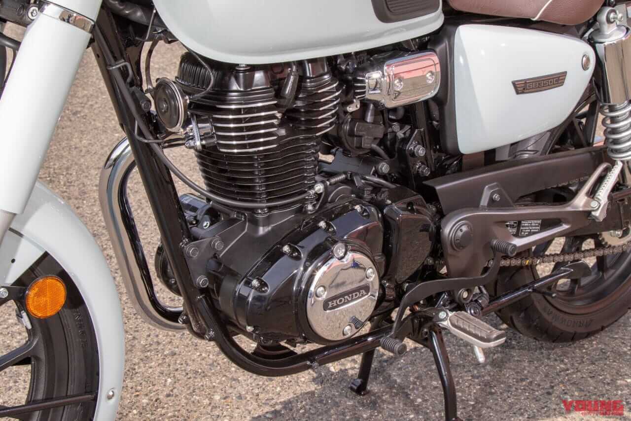 ホンダ|GB350C|2024年モデル|ホンダ「GB350C」見参!! クラシカルな外観でマフラーやシートの造りも異なる【大阪モーターサイクルショー】