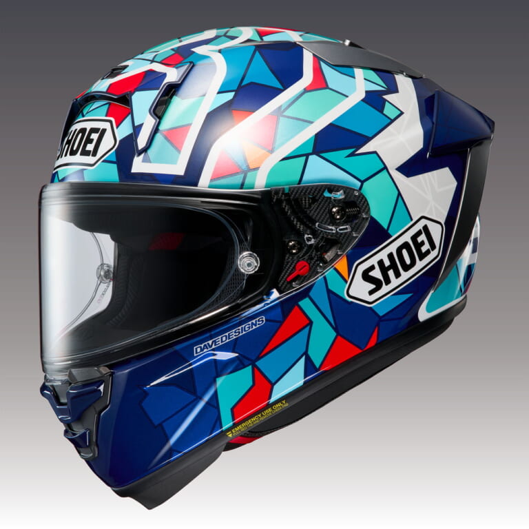 SHOEI|X-Fifeen MARQUEZ BARCELONA|【受注期間限定】M.マルケスのスペインGP仕様グラフィックを再現! SHOEI「X-Fifteen マルケス バルセロナ」6月発売