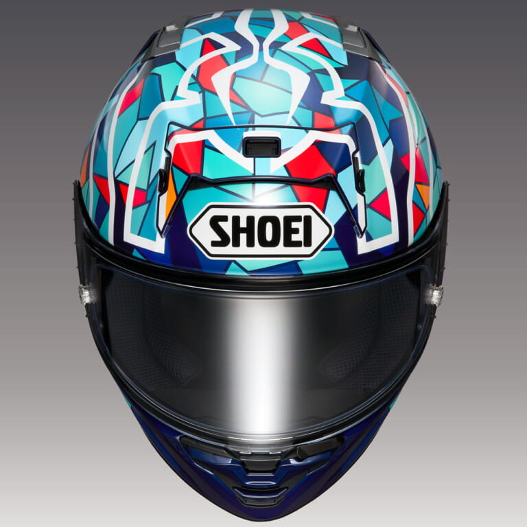 SHOEI|X-Fifeen MARQUEZ BARCELONA|【受注期間限定】M.マルケスのスペインGP仕様グラフィックを再現! SHOEI「X-Fifteen マルケス バルセロナ」6月発売
