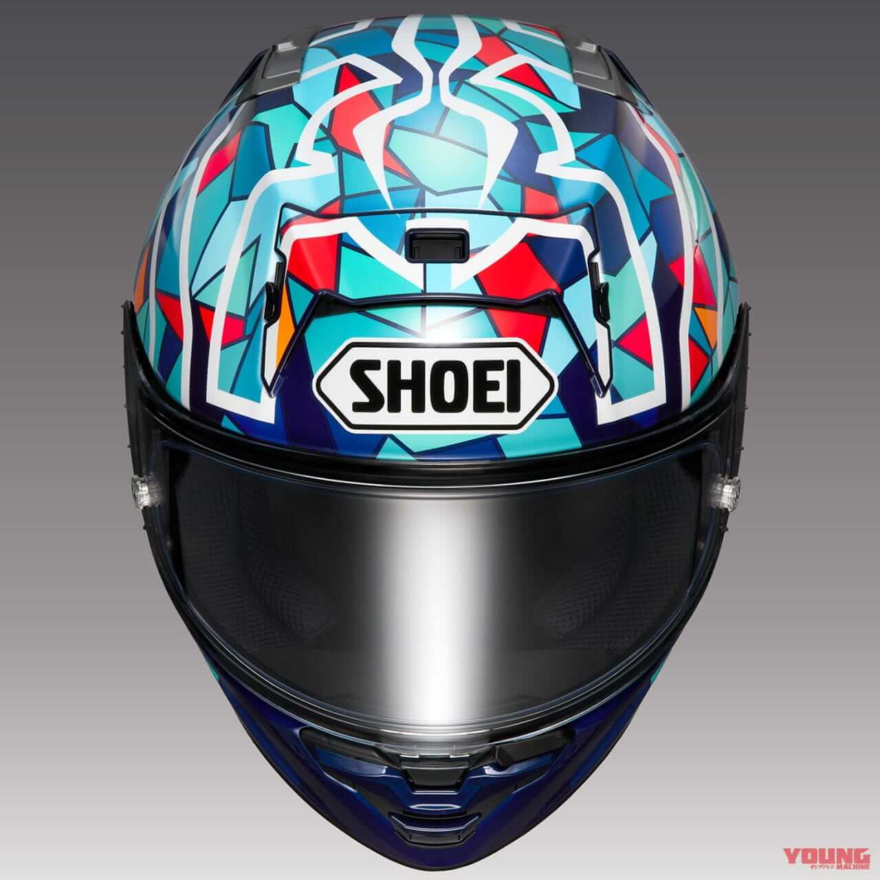 SHOEI|X-Fifeen MARQUEZ BARCELONA|【受注期間限定】M.マルケスのスペインGP仕様グラフィックを再現! SHOEI「X-Fifteen マルケス バルセロナ」6月発売