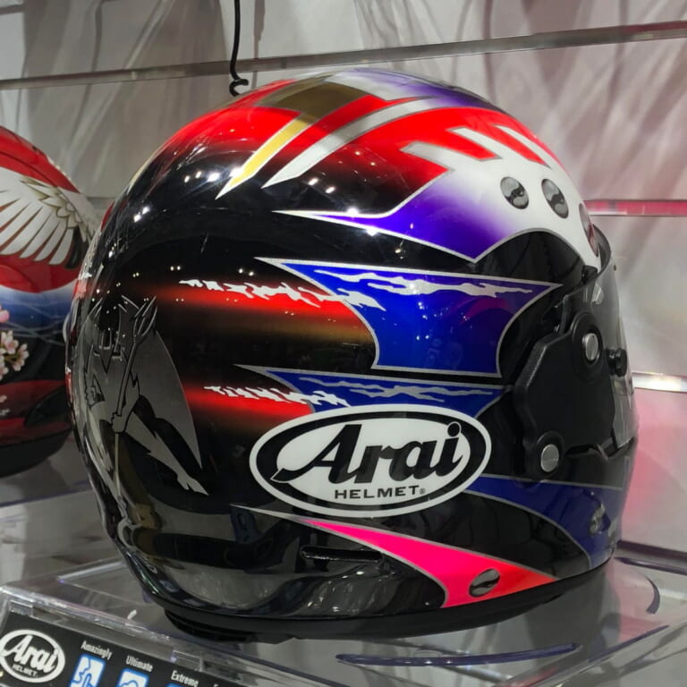 Arai RAPIDE NEO HARADA|アライ「ラパイドネオ」原田哲也/坂田和人レプリカ発売決定!【大阪モーターサイクルショー】