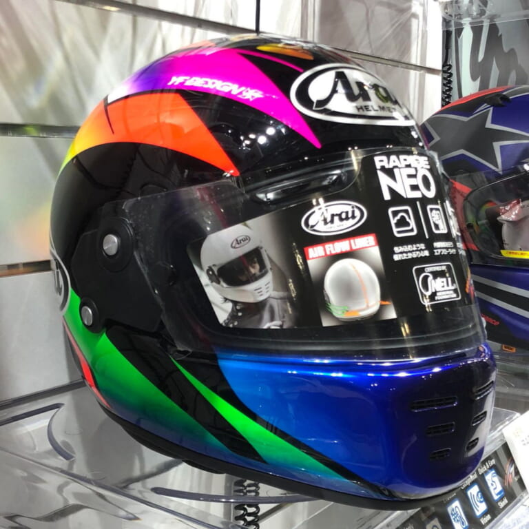 Arai RAPIDE NEO SAKATA|アライ「ラパイドネオ」原田哲也/坂田和人レプリカ発売決定!【大阪モーターサイクルショー】