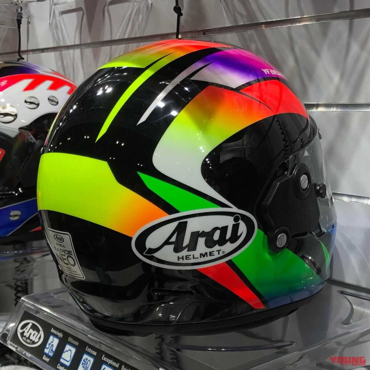 |アライ「ラパイドネオ」原田哲也/坂田和人レプリカ発売決定!【大阪モーターサイクルショー】