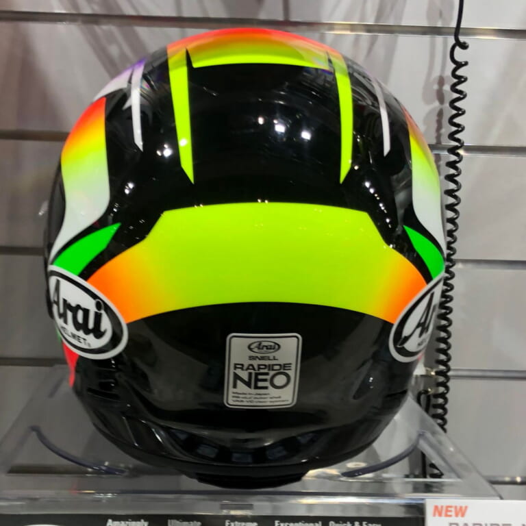 Arai RAPIDE NEO SAKATA|アライ「ラパイドネオ」原田哲也/坂田和人レプリカ発売決定!【大阪モーターサイクルショー】