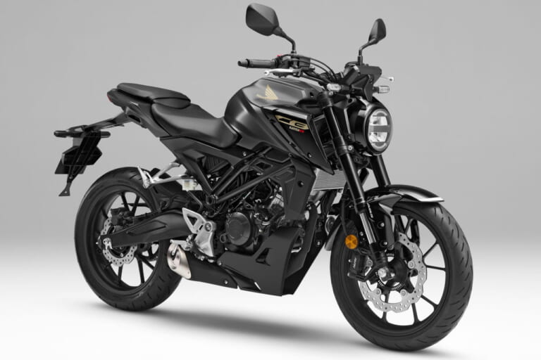 2024 HONDA CB125R マットガンパウダーブラックメタリック|ホンダCB125R〈いま国内で買える新型バイクカタログ|原付二種(125-51cc)〉