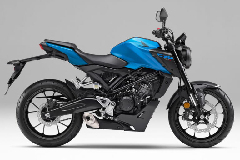 2024 HONDA CB125R キャンディーカリビアンブルーシー|ホンダCB125R〈いま国内で買える新型バイクカタログ|原付二種(125-51cc)〉