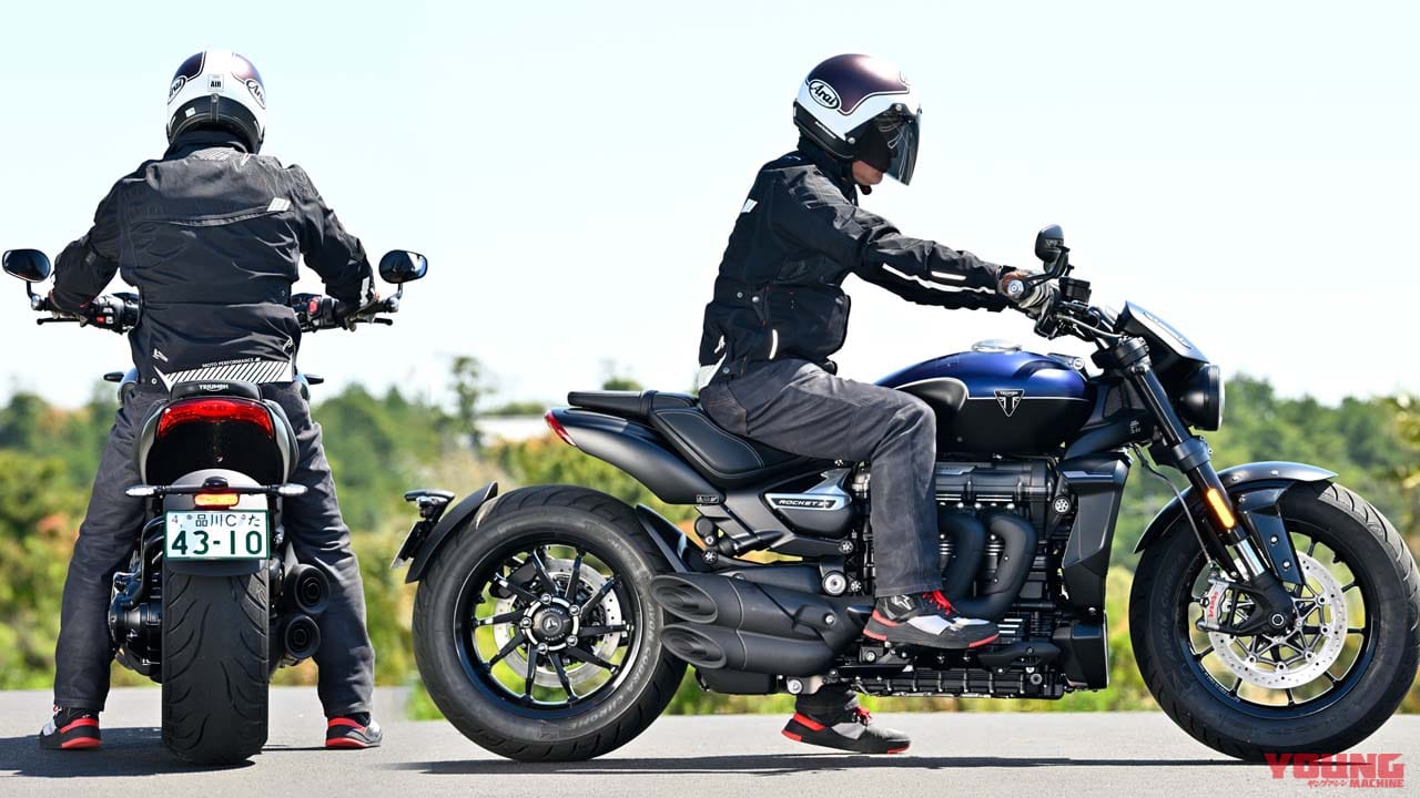 トライアンフ|ロケット3ストームR|2458ccの化物バイク?! トライアンフ「ロケット3 ストームR」は巨大なのに普通に乗れる【試乗インプレ】