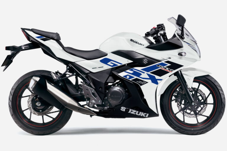 2024 SUZUKI GSX250R|パールグレッシャーホワイトNo.2|スズキGSX250R〈いま国内で買える新型バイクカタログ|軽二輪(250-126cc)〉