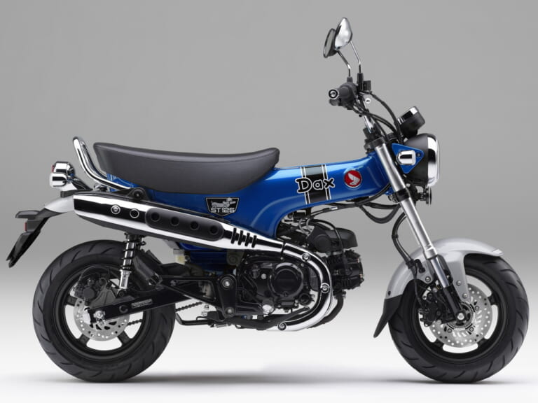 2024 HONDA DAX125 パールグリッターリングブルー|ホンダ ダックス125〈いま国内で買える新型バイクカタログ|原付二種(125-51cc)〉