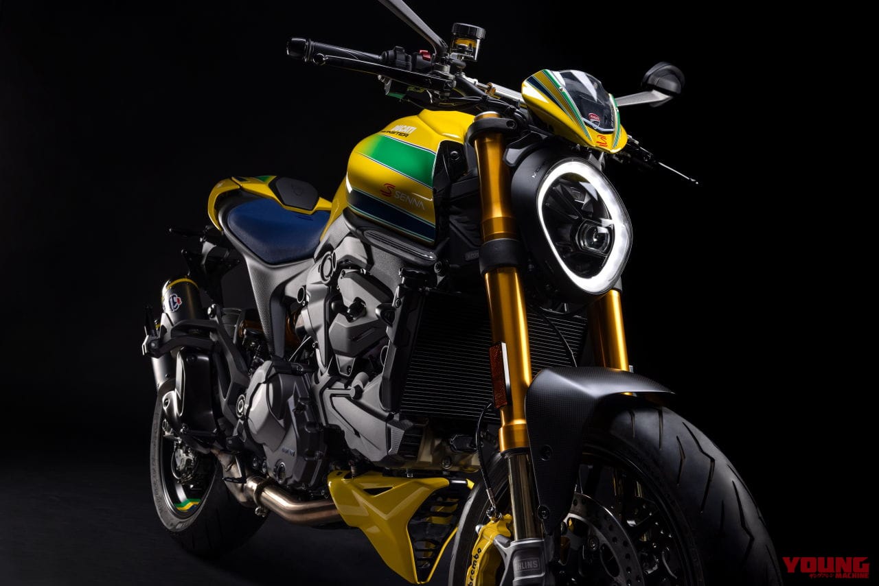 |【341台限定】アイルトン・セナ没後30年の特別記念バージョン! ドゥカティ「モンスター セナ」発表