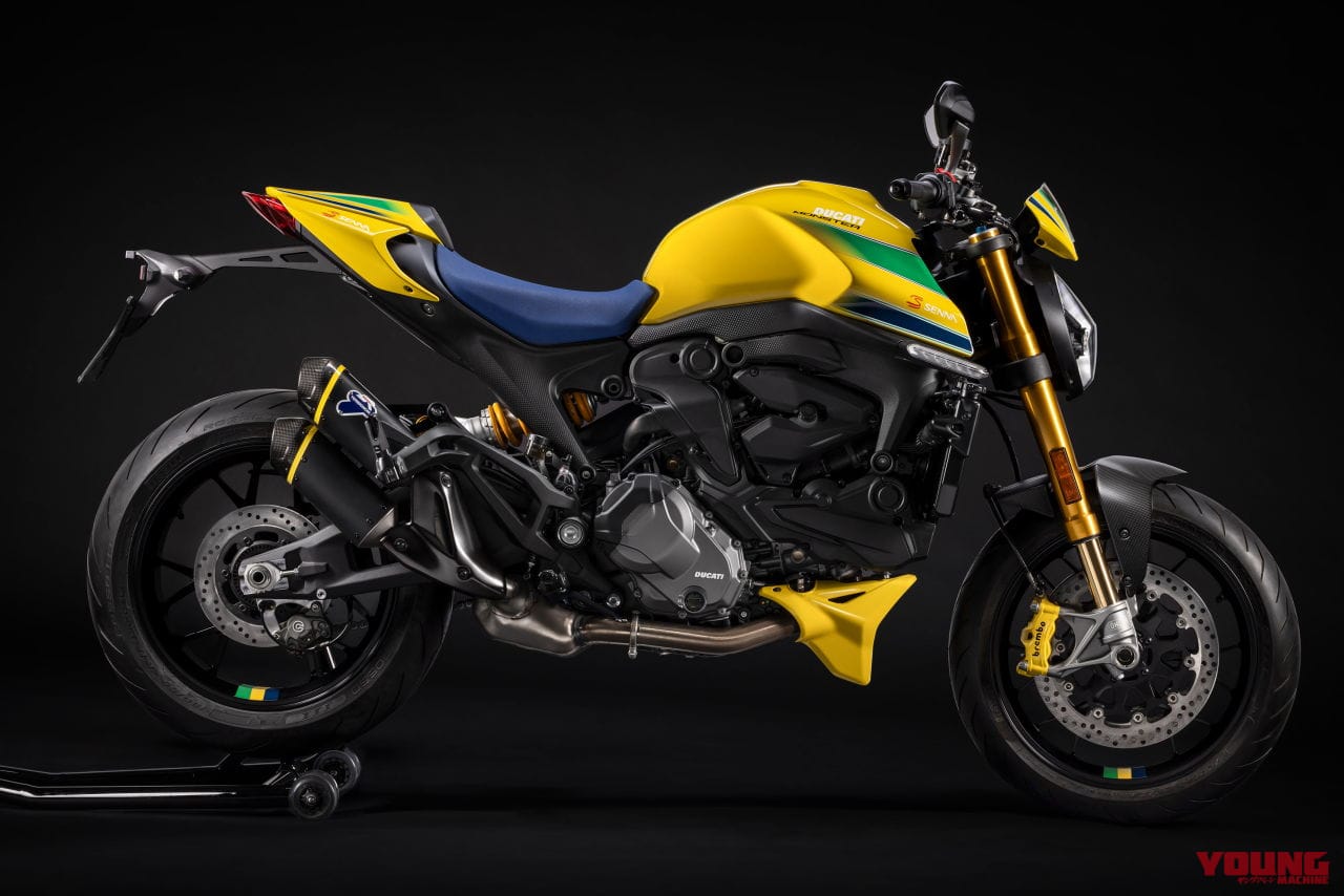 |【341台限定】アイルトン・セナ没後30年の特別記念バージョン! ドゥカティ「モンスター セナ」発表