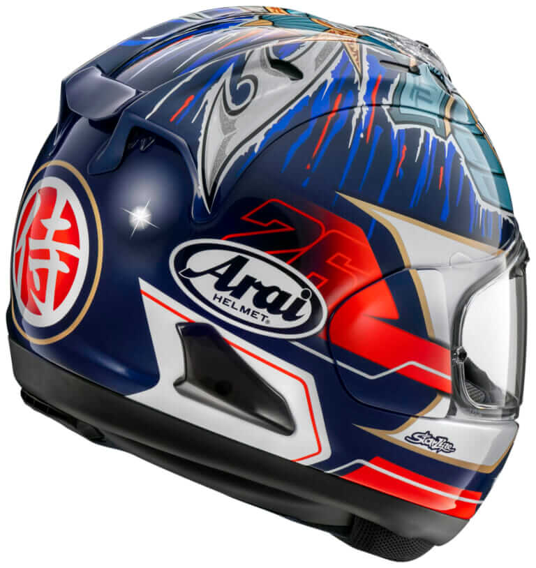 ARAI RX-7X PEDROSASHOGUN|アライ 新グラフィック「V-CROSS4バトル」&ペドロサレプリカ「RX-7X PEDROSASHOGUN」登場! 6月下旬~順次発売