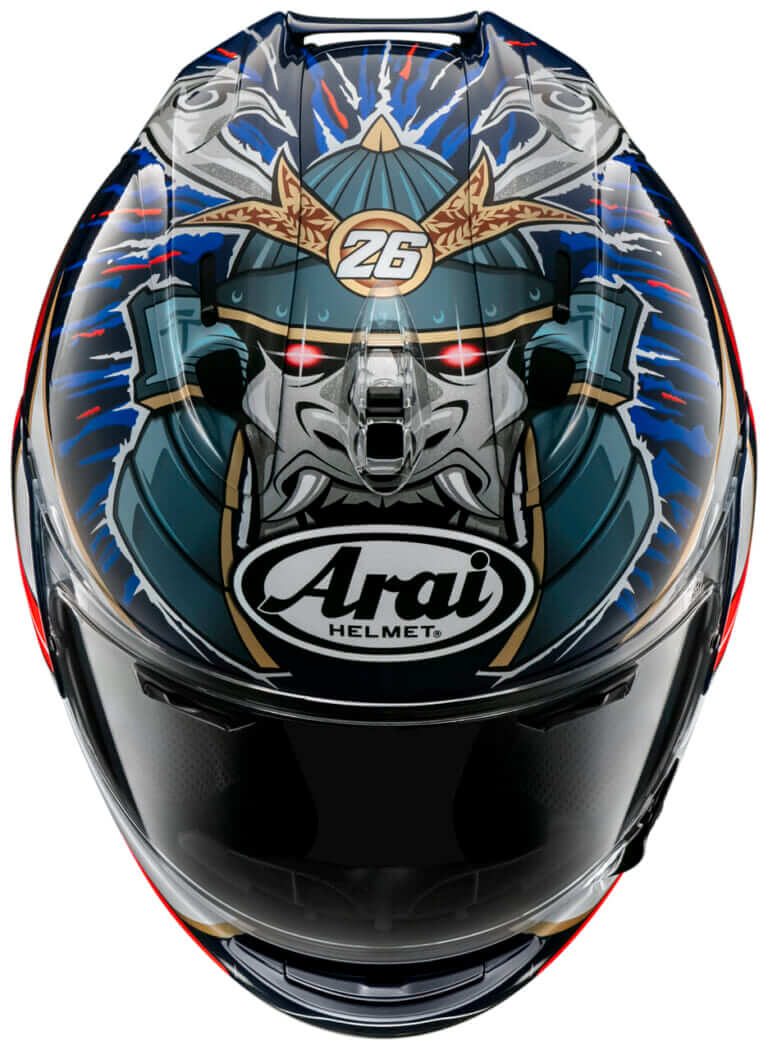 ARAI RX-7X PEDROSASHOGUN|アライ 新グラフィック「V-CROSS4バトル」&ペドロサレプリカ「RX-7X PEDROSASHOGUN」登場! 6月下旬~順次発売