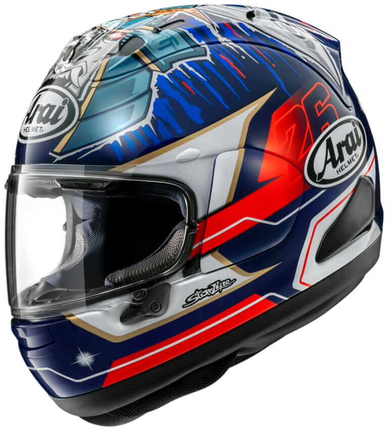 ARAI RX-7X PEDROSASHOGUN|アライ 新グラフィック「V-CROSS4バトル」&ペドロサレプリカ「RX-7X PEDROSASHOGUN」登場! 6月下旬~順次発売