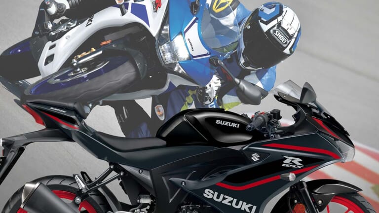 スズキ「GSX-R125」に’80~’90年代オマージュのニューカラー! ブラックも赤の差し色で進化【海外】