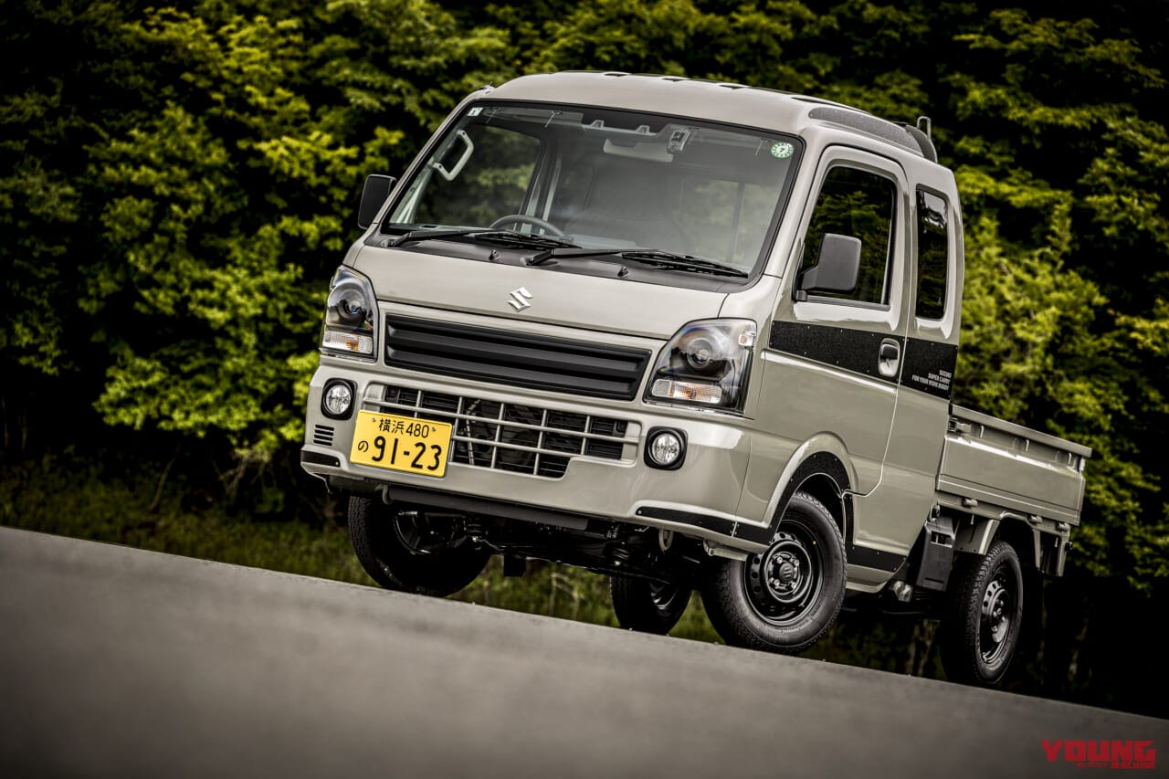 スズキ|スーパーキャリイ|Xリミテッド|【意外と快適?! やっぱり不便?!】5速MTの軽トラ「スズキ・スーパーキャリイ Xリミテッド」をトランポ&ファミリーカーに使ってみた