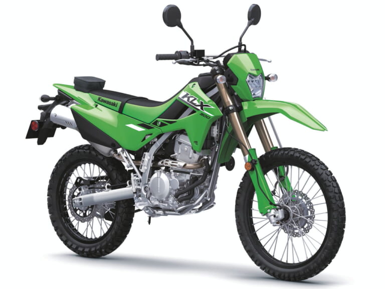 カワサキ|KLX300|北米仕様|2025年モデル|カワサキ「KLX300/SM」2025年モデル登場! パワフルな水冷292cc単気筒の“闘う4スト”に新色【北米】
