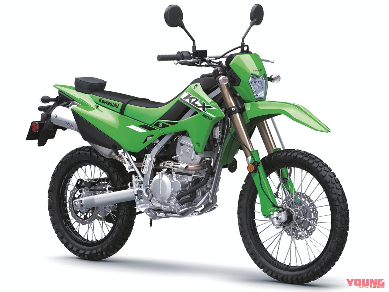 カワサキ|KLX300|北米仕様|2025年モデル|カワサキ「KLX300/SM」2025年モデル登場! パワフルな水冷292cc単気筒の“闘う4スト”に新色【北米】