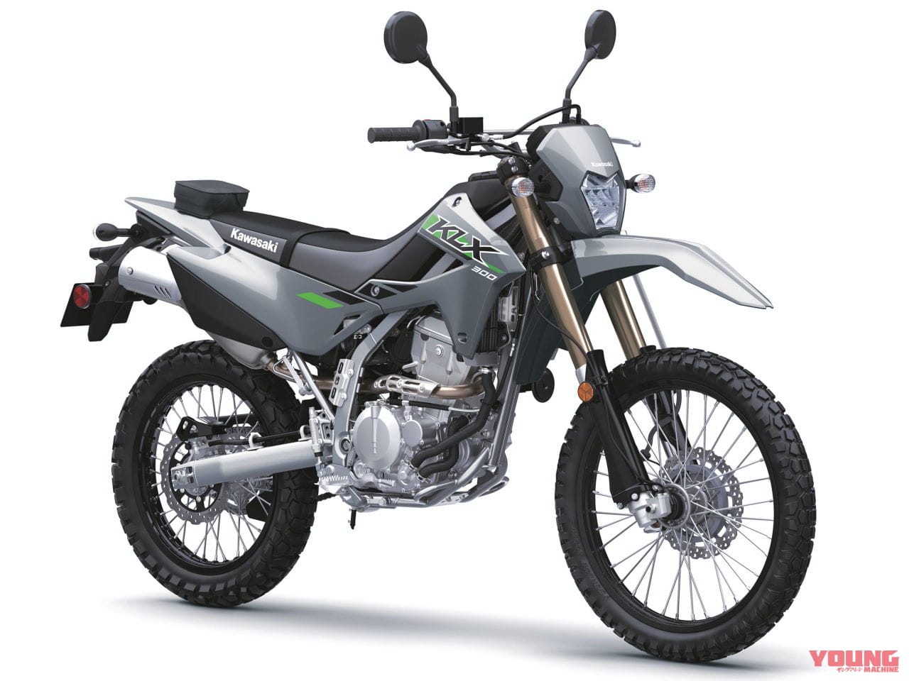 カワサキ|KLX300|北米仕様|2025年モデル|カワサキ「KLX300/SM」2025年モデル登場! パワフルな水冷292cc単気筒の“闘う4スト”に新色【北米】
