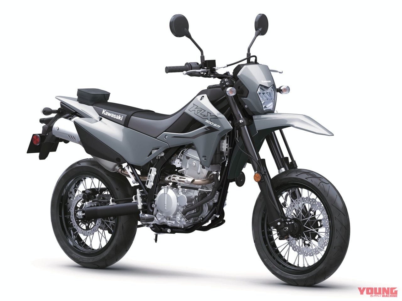 カワサキ|KLX300SM|北米仕様|2025年モデル|カワサキ「KLX300/SM」2025年モデル登場! パワフルな水冷292cc単気筒の“闘う4スト”に新色【北米】