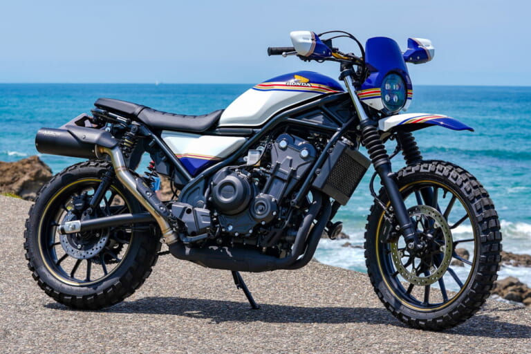 ホンダ|CL500|カスタム|CL500 Charade Spirit - France|まさかのホーク250登場!? 欧州ホンダ、16台のCL500/CL250カスタムがW&Wに集結!