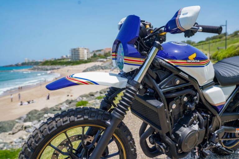 ホンダ|CL500|カスタム|CL500 Charade Spirit - France|まさかのホーク250登場!? 欧州ホンダ、16台のCL500/CL250カスタムがW&Wに集結!
