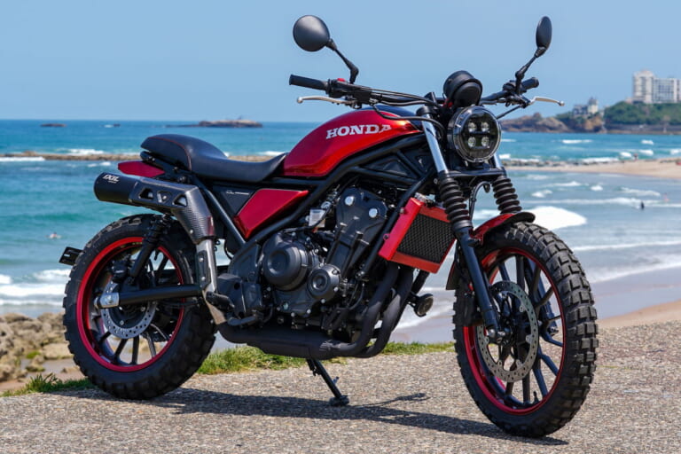 ホンダ|CL500|カスタム|Cherry Lady - Spain|まさかのホーク250登場!? 欧州ホンダ、16台のCL500/CL250カスタムがW&Wに集結!