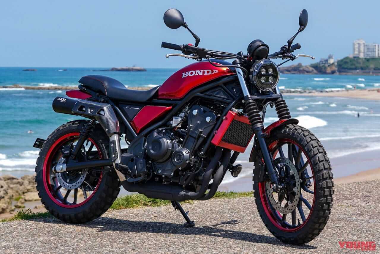 ホンダ|CL500|カスタム|Cherry Lady - Spain|まさかのホーク250登場!? 欧州ホンダ、16台のCL500/CL250カスタムがW&Wに集結!