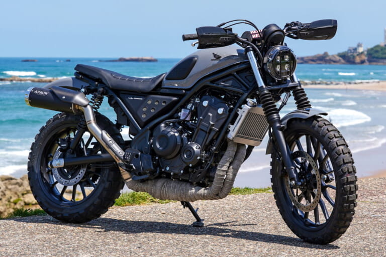 ホンダ|CL500|カスタム|Moonground - Portugal|まさかのホーク250登場!? 欧州ホンダ、16台のCL500/CL250カスタムがW&Wに集結!
