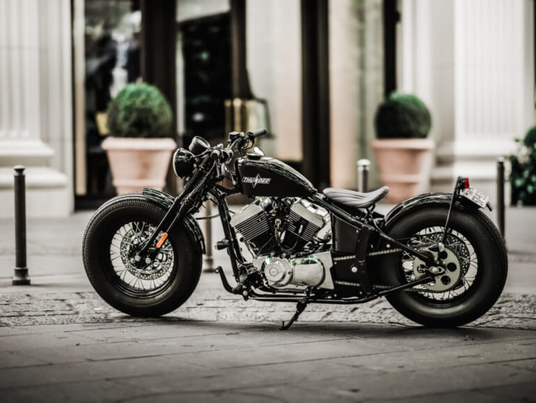 サンダーモーターサイクルズ|ソフテイルサンダー250|車坂下|250ccの空冷Vツイン、リヤサスを獲得だッ!! サンダーモーターサイクルズ「ソフテイルサンダー250」発売