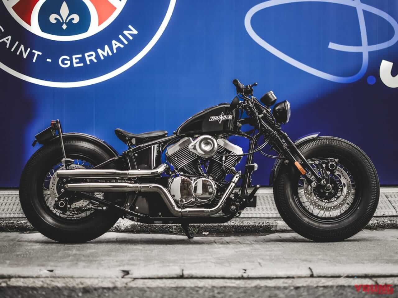 |これでフルノーマル!? ハーレー強豪ビルダーが手掛ける空冷250ccアメリカンが世田谷/宮ヶ瀬のライダースカフェで展示開始