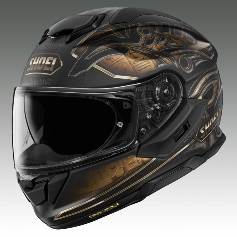 SHOEI GT-Air 3 NILE|その名もナイル! 黒と金が彩るSHOEI「GT-Air3 NILE」が9月発売へ