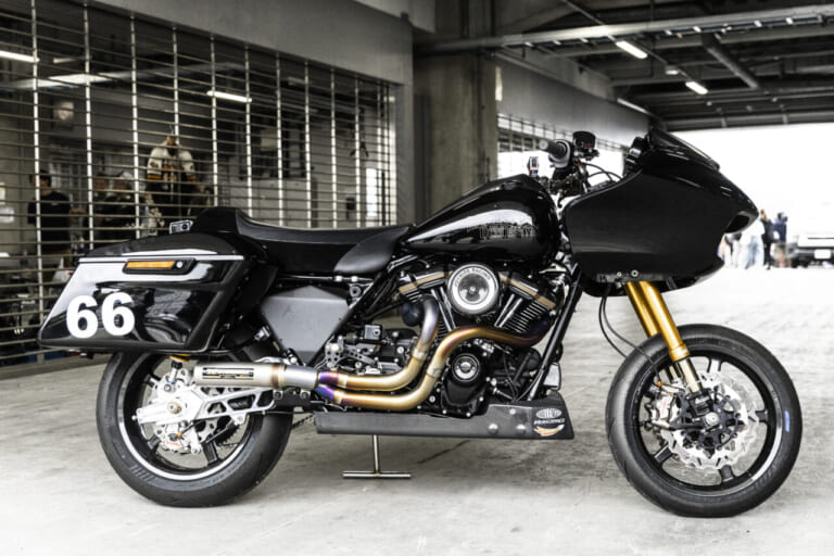 ヨシムラ|ハーレーダビッドソン|FLTRX|バガー|長瀬智也さん、日本初登場となるハーレー・バガーレーサーでレース参戦!! 「多くの人にこの魅力を知って欲しい」