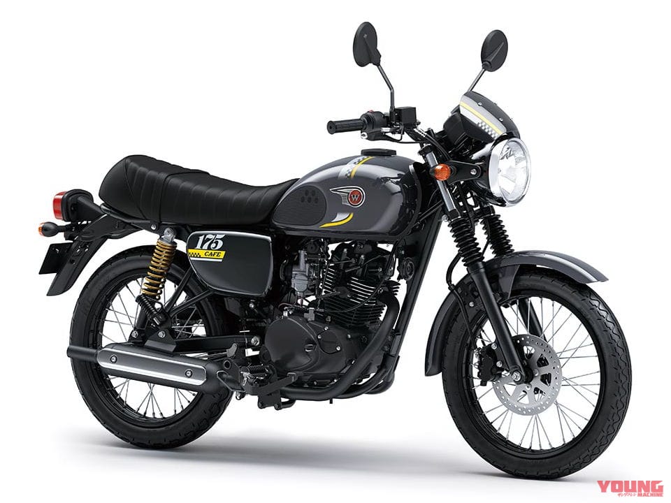 カワサキ|W175カフェ|インドネシア仕様|2025年モデル|32万円台の軽二輪レトロ?! 尼カワサキ「W175」シリーズの2025年モデルが早くも登場【海外】