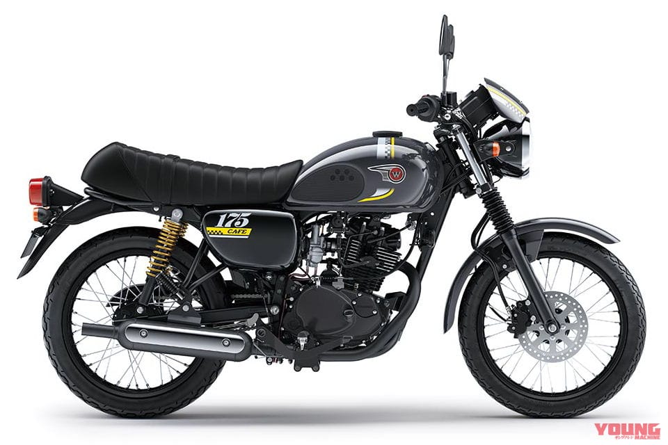 カワサキ|W175カフェ|インドネシア仕様|2025年モデル|32万円台の軽二輪レトロ?! 尼カワサキ「W175」シリーズの2025年モデルが早くも登場【海外】