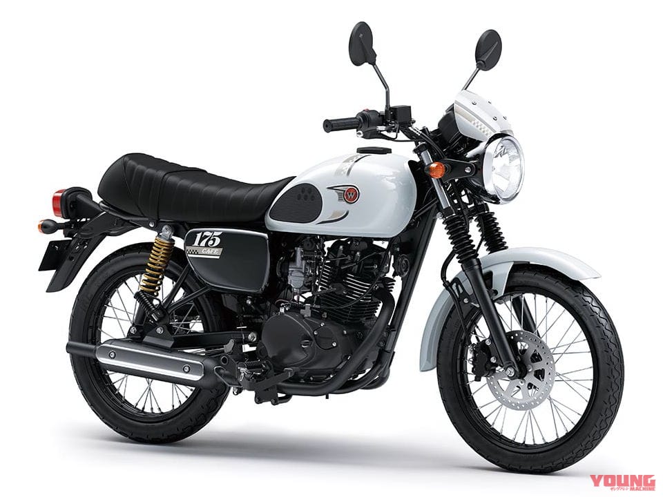 カワサキ|W175カフェ|インドネシア仕様|2025年モデル|32万円台の軽二輪レトロ?! 尼カワサキ「W175」シリーズの2025年モデルが早くも登場【海外】