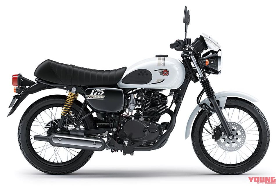 カワサキ|W175カフェ|インドネシア仕様|2025年モデル|32万円台の軽二輪レトロ?! 尼カワサキ「W175」シリーズの2025年モデルが早くも登場【海外】