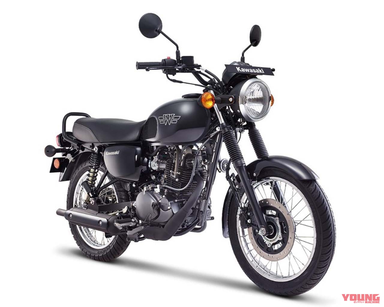 カワサキ|W175|インドネシア仕様|2025年モデル|カワサキが新型「W175」を発表! 車体寸法の大型化とインジェクション新搭載【海外】