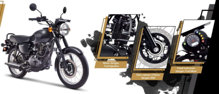 カワサキ|W175|インドネシア仕様|2025年モデル|カワサキが新型「W175」を発表! 車体寸法の大型化とインジェクション新搭載【海外】
