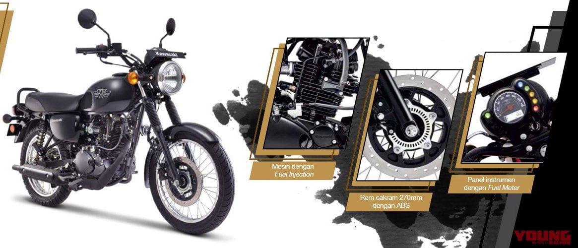 カワサキ|W175|インドネシア仕様|2025年モデル|カワサキが新型「W175」を発表! 車体寸法の大型化とインジェクション新搭載【海外】