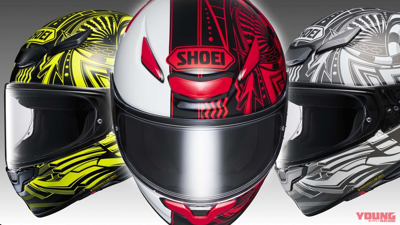 強い線で描かれた非対称グラフィックのSHOEI「Z-8 BEAUT」が8月発売へ