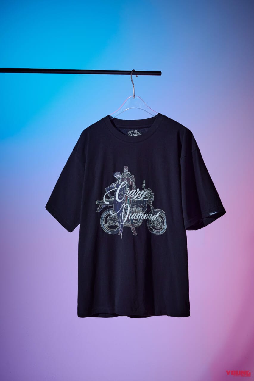 Kawasaki JOJO Moto graphic T-shirt|「ジョジョの奇妙な冒険 ダイヤモンドは砕けない」コラボTシャツがカワサキプラザで発売開始ィィ! グレートですよこいつはァ