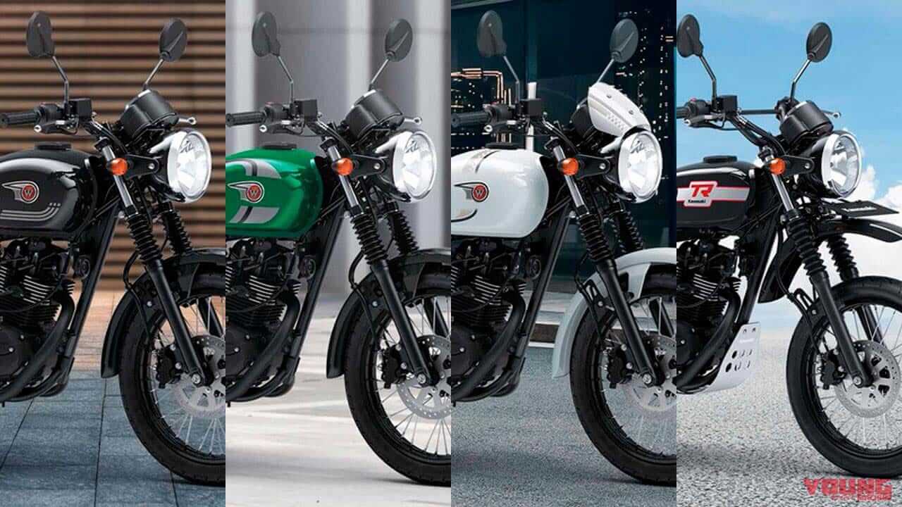 32万円台の軽二輪レトロ?! 尼カワサキ「W175」シリーズの2025年モデルが早くも登場【海外】